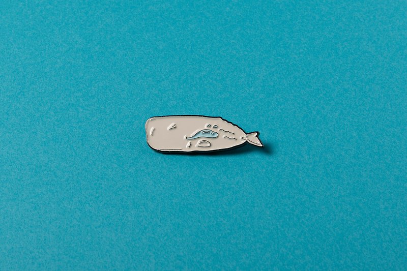 | Whale Pin | Sperm Whale - เข็มกลัด - โลหะ สีเทา