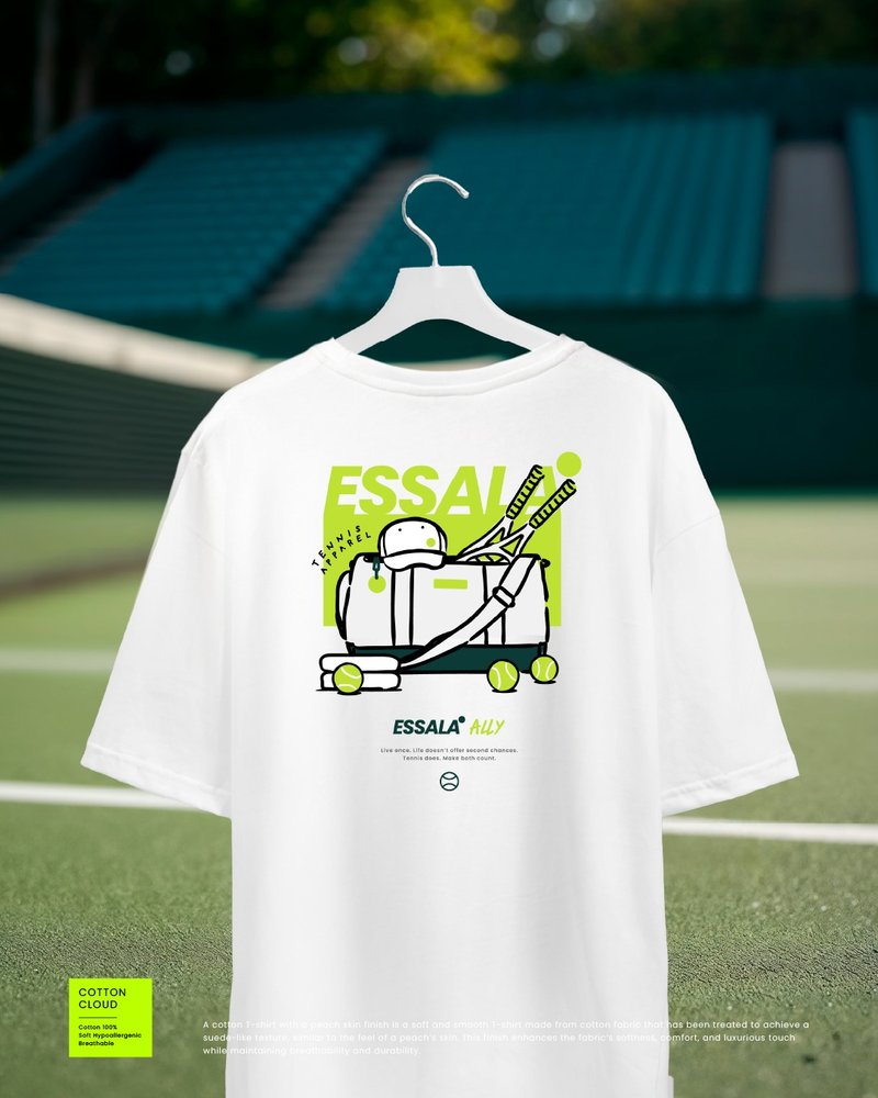 Essala T-Shirt Oversized (M) - 男 T 恤 - 棉．麻 