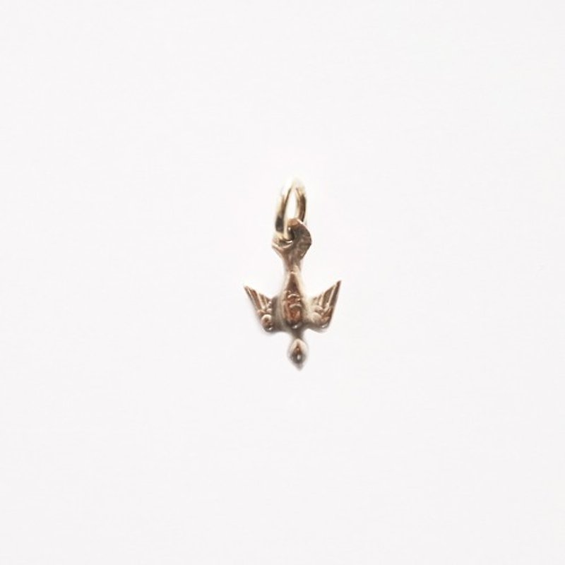 classic - necklace charm: bird gold - พวงกุญแจ - เครื่องประดับ สีทอง