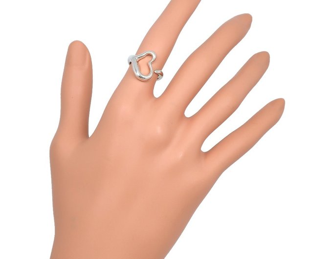 日本直送】ティファニー TIFFANY&Co. オープンハート 9.5号