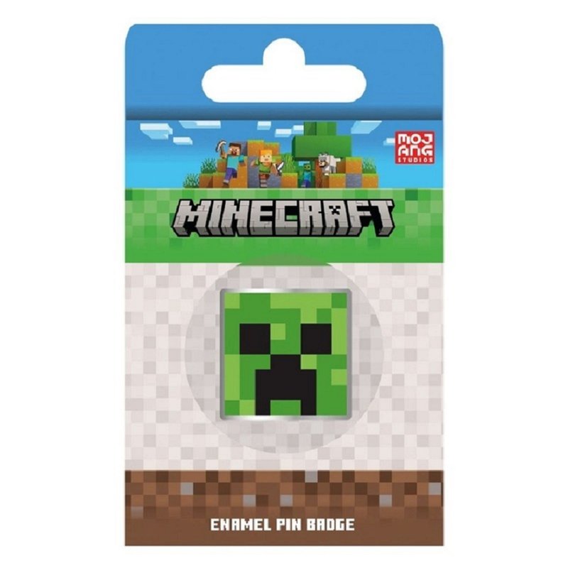 【Minecraft】苦力怕 ( Creeper ) 琺瑯徽章 - 徽章/別針 - 琺瑯 綠色