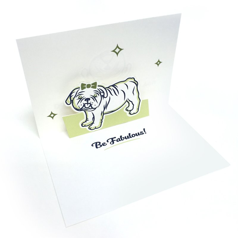 Encouragement Pop Up Card | Dog Card | Pop Up Card - 卡片/明信片 - 紙 