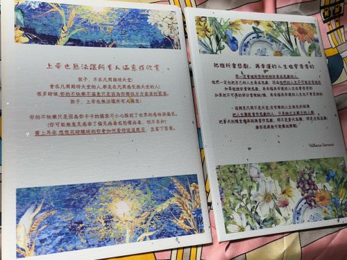 Valkoisia Siemeniä A5設計師手作卡片 主題 耐挫力 容挫力 可DIY搭配相框