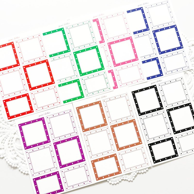 Winter Label Paper - 便條紙/便利貼 - 紙 多色