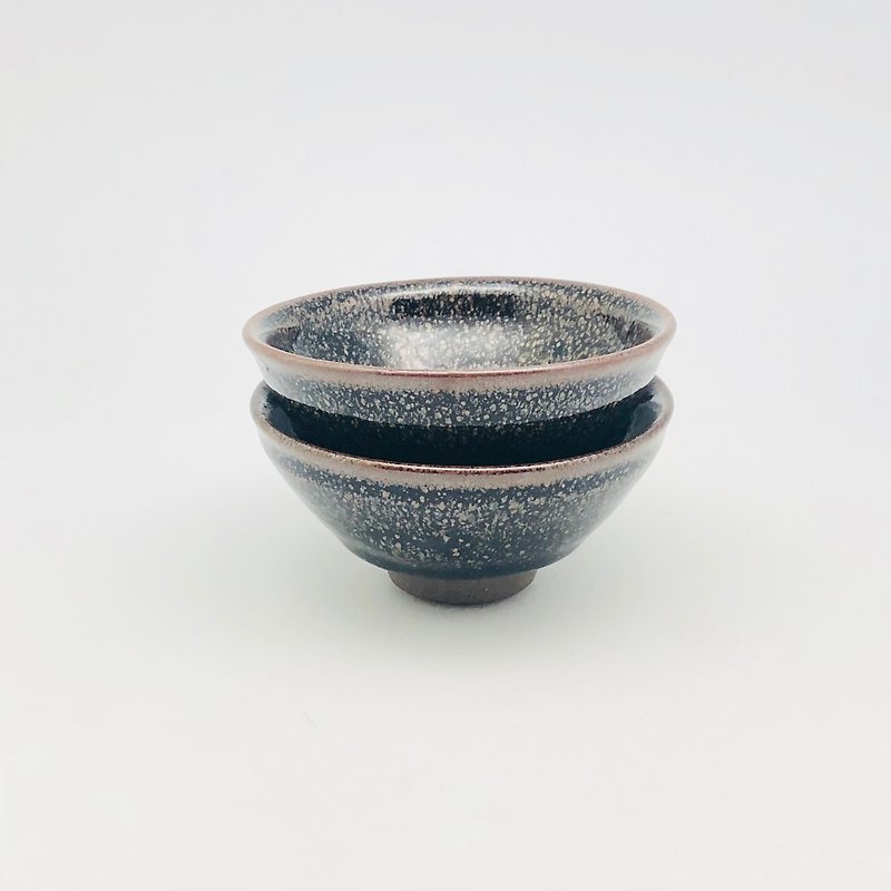 Tianmu tea 盏 pair - Pottery & Ceramics - Pottery Black