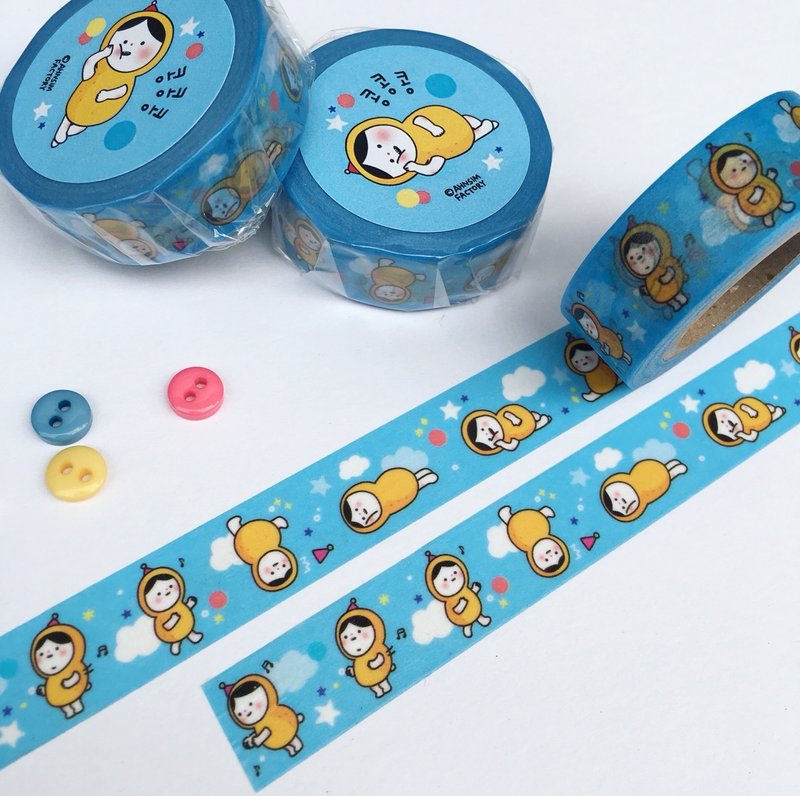 blue kong-E masking tape - 紙膠帶/和紙/PET - 紙 