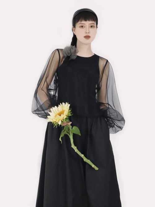 LANTERN SLEEVE TOPS ネイビー 1 500x0.jpg