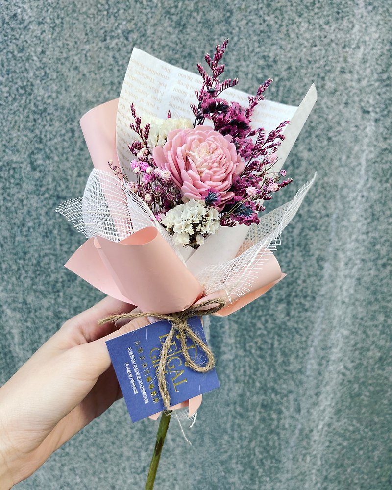 [Bouquet] Diffuse dried bouquet | Gentle pink | Preserved flowers | Dried flowers | Fast shipping | Customization - Dried Flowers & Bouquets - Plants & Flowers Pink