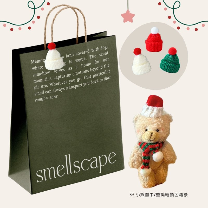 【加購】聖誕包裝 (禮物提袋+小熊+聖誕小帽) - 其他 - 紙 綠色