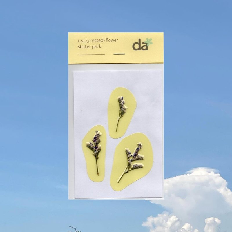 花痴貼紙，草花圖案 - 貼紙 - 塑膠 紫色