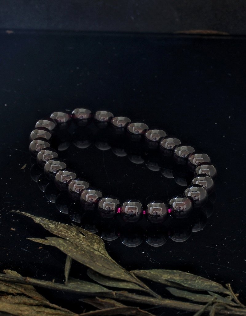 Garnet 8mm Bracelet - Bracelets - Crystal 