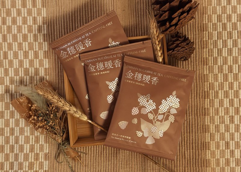 金穗暖香 台灣蕎麥 無咖啡因 盒裝 - 茶葉/茶包/水果茶 - 植物．花 多色
