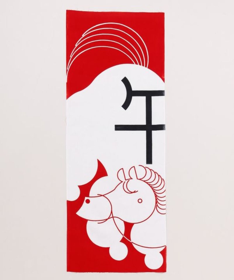 【熱門預購】吉祥駿馬日式手巾 (1色) JRP5328 - 手帕 - 棉．麻 