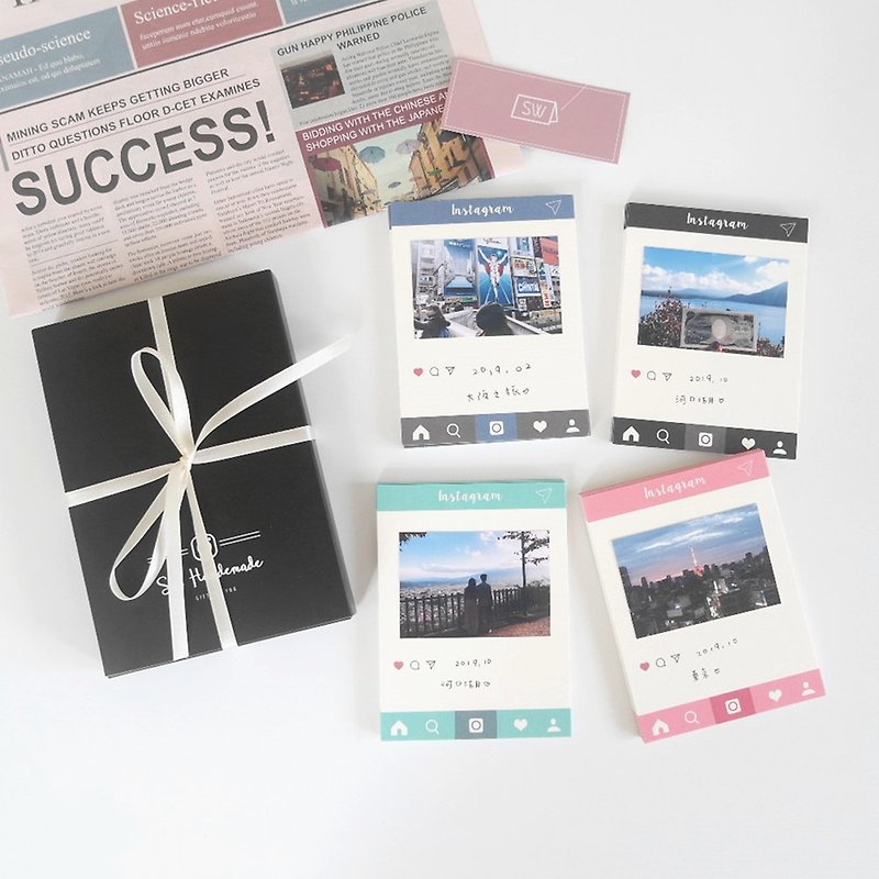 Ready stock/IG Instagram style photo card - gift box set/birthday card handmade card - การ์ด/โปสการ์ด - กระดาษ 