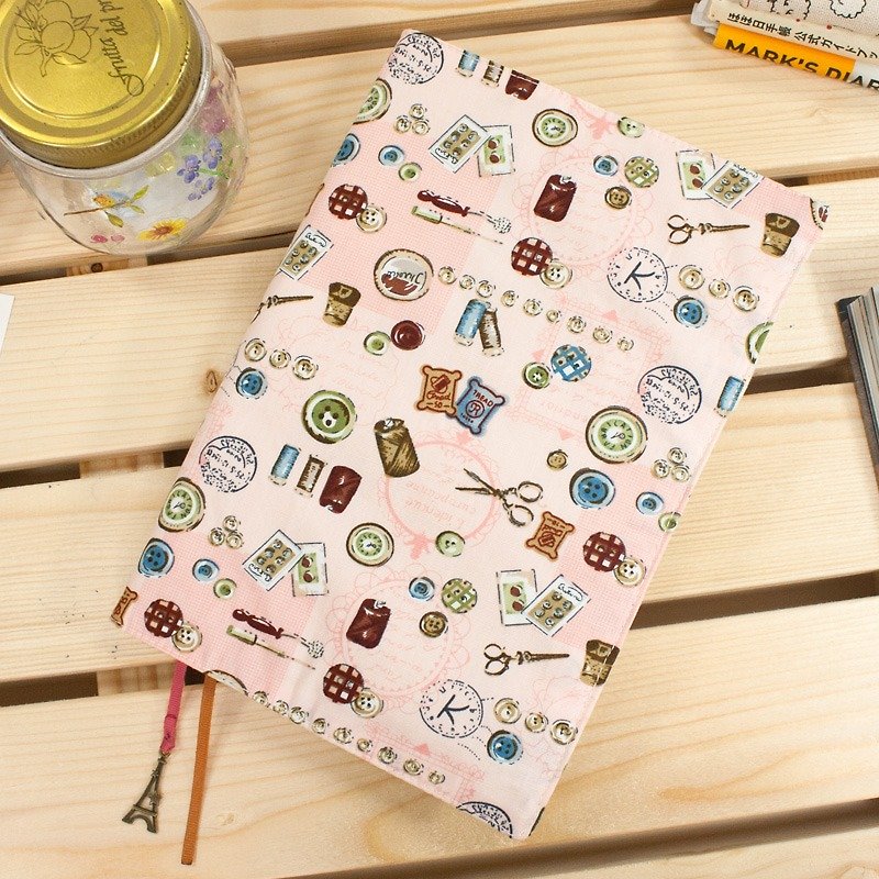 A5 / 25K adjustable multi-functional clothes book / cloth slipcase -A3 tailor toolbox - Notebooks & Journals - Cotton & Hemp Pink