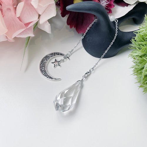OLINA DESIGN歐林娜設計 靈擺第一專業品牌 天然淨透級白水晶 靈擺 項鍊 吊墜 淨化神器