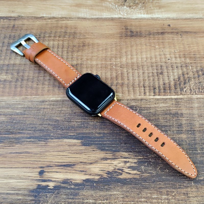 皮革錶帶 | 手工皮件 | 客製化禮物 |植鞣革-apple watch皮革錶帶 - 皮件/皮革 - 真皮 