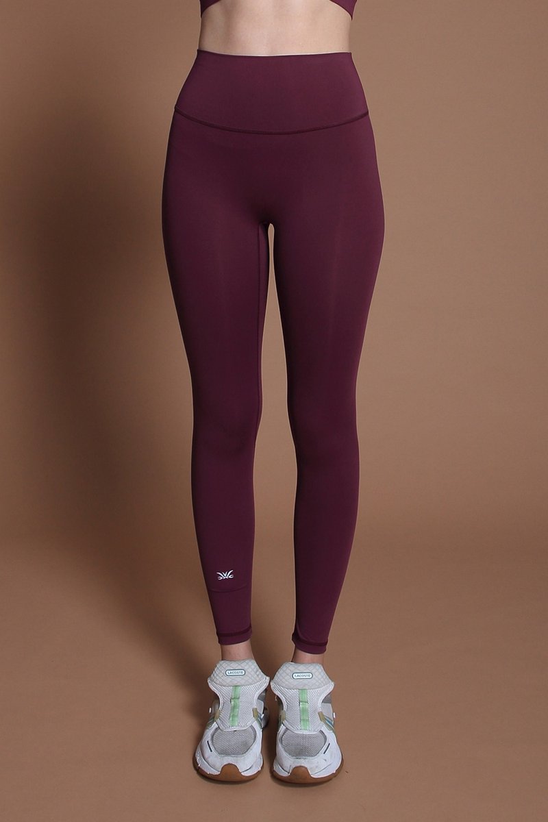 Easy on no crotch high waisted 24inch leggings @breathm-Bejeweled nectar purple - ชุดโยคะ - เส้นใยสังเคราะห์ สีม่วง