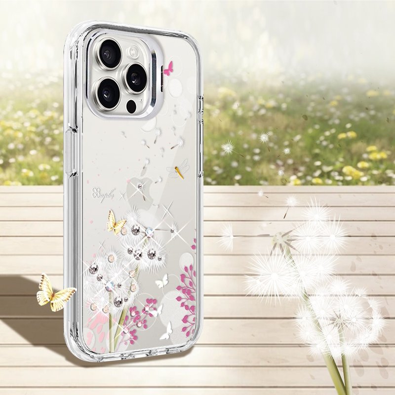 iPhone 全系列 防震雙料隱形立架水晶彩鑽手機殼-起風了 - 手機殼/手機套 - 其他材質 多色