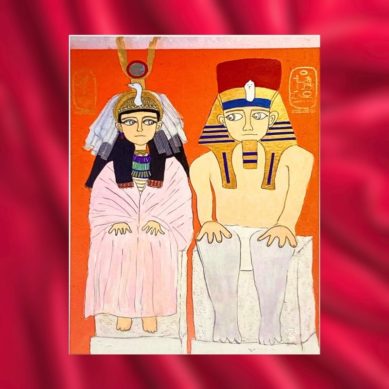 20. Set of 2 postcards: Ancient Egypt - Cards & Postcards - Paper Multicolor