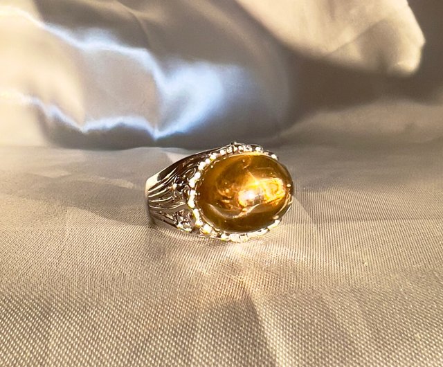 Citrine on sale cabochon ring