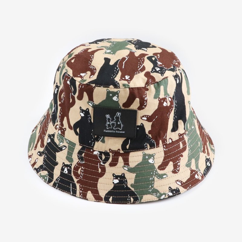 熊熊漁夫帽 fisherman hat - 帽子 - 棉．麻 多色
