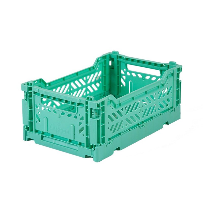 Turkey Aykasa Folding Storage Basket (S)-Mint Green - กล่องเก็บของ - พลาสติก 