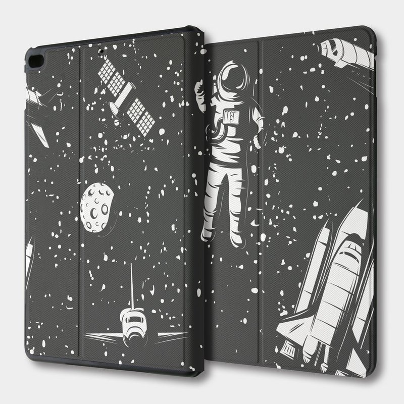 【出清優惠】太空人 iPad mini 翻蓋式保護套 平板皮套 086 - 平板/電腦保護殼/保護貼 - 人造皮革 黑色