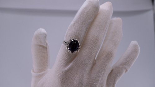 大粒アメジスト】大人なシルバーリング S-015 【受注生産