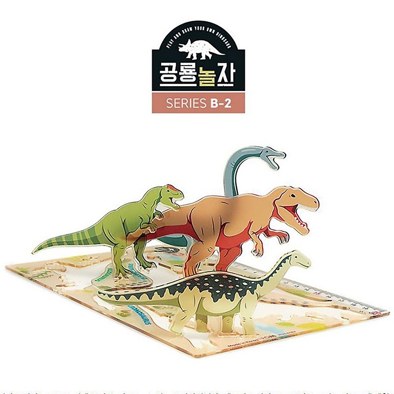 Korea PROM Dinosaur 3D Acrylic Puzzle B-2 - ของเล่นเด็ก - อะคริลิค 