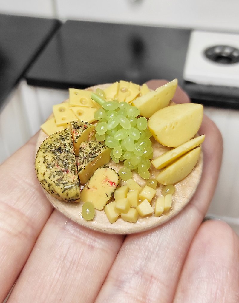 baby gift, cheese board, realistic cheese, doll's house, doll food - 嬰幼兒玩具/毛公仔 - 黏土 