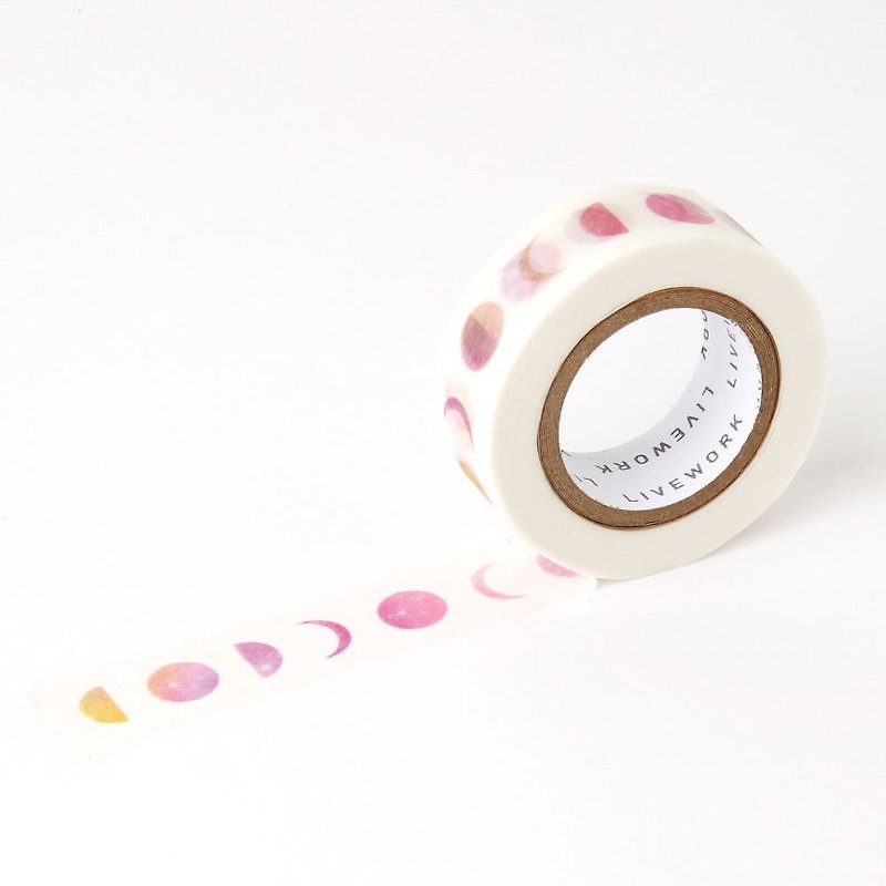 Livework Cosmic Symphony Tape - Pink Moon, LWK55026 - Washi Tape - Paper Multicolor