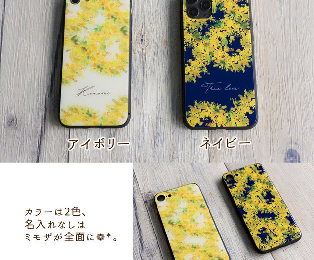 ミモザ 花束 販売 スマホケース