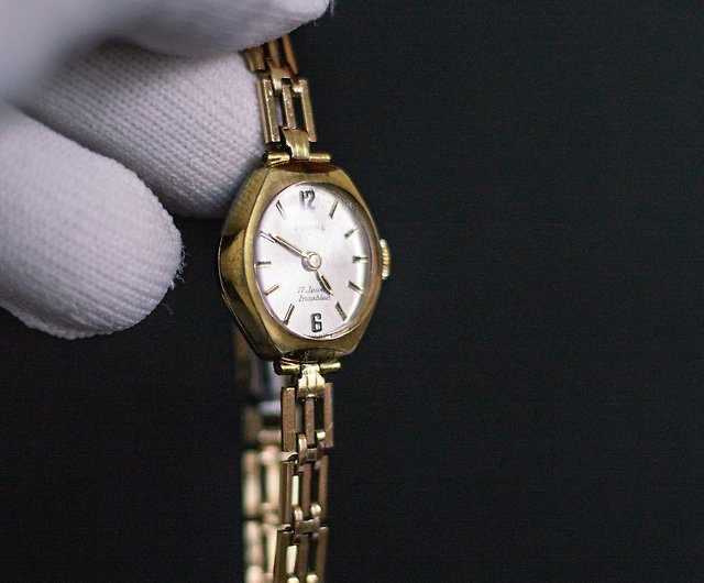 時計ビンテージ　 機械式　腕時計　１７金