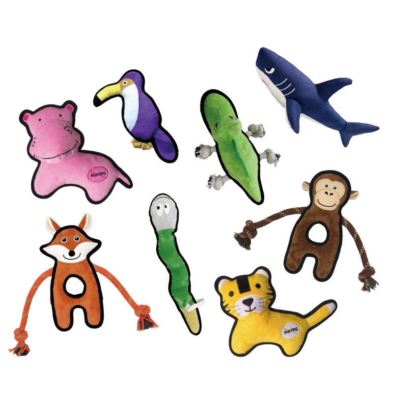 海洋森林系列 耐咬耐磨玩具 V-PET 玩偶 共六款 - 貓/狗玩具 - 其他材質 