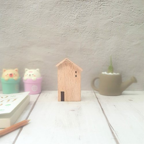 MixxEverything Wooden mini house for decoration #3