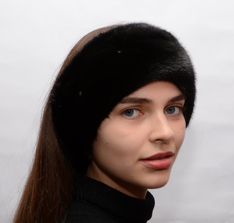 Women Mink Headband Winter Fur Band Real Fur Mink Warm Fur Headband - Hair Accessories - Other Materials Multicolor