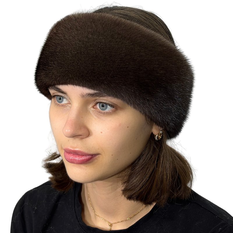 Women Mink Headband Winter Fur Band Real Fur Mink Warm Fur Headband - 髮夾/髮圈 - 其他材質 多色