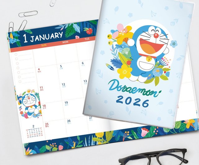 ドラえもん記者手帳 JzFun / ドラえもん 2026年 月間プランナー - ショップ jzFUN