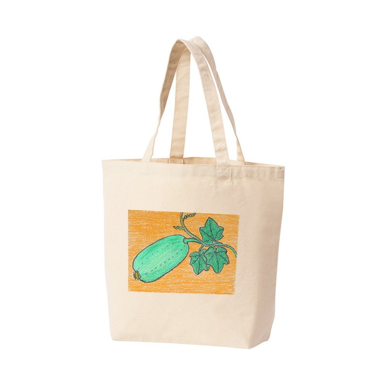 Cotton Bag | Hometown Caigua B001 | Tea Tea Artist - Handbags & Totes - Cotton & Hemp 