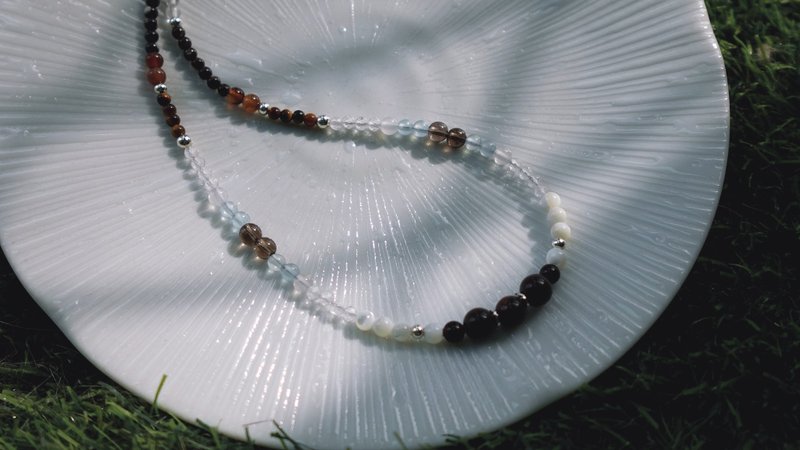 【海鹽拿鐵】重乳拿鐵 │ 天然礦石、項鍊、優惠 - 項鍊 - 半寶石 藍色