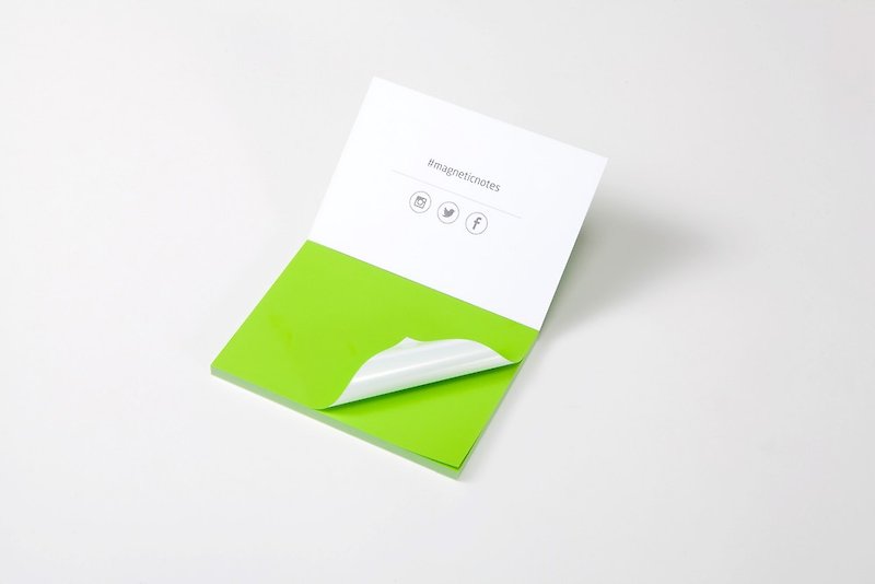 /Tesla Amazing/ Magnetic Notes S-Size green - สติกเกอร์ - กระดาษ สีเขียว
