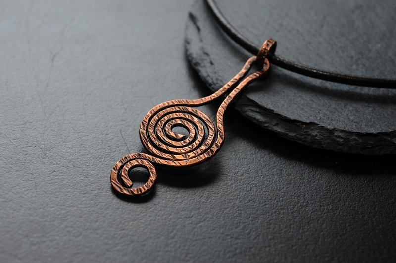 Energy ring Bronze pendant/crystal pendant/ Bronze braided metal wire braided - ของวางตกแต่ง - เครื่องประดับ 