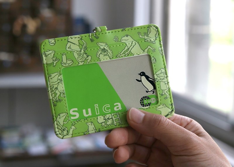 Pass case full of frogs Green - ที่ใส่บัตรคล้องคอ - วัสดุอื่นๆ สีเขียว