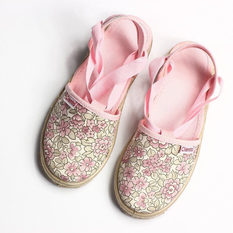 Spanish national canvas shoes CIENTA 41068 03 pink children, children size - รองเท้าเด็ก - ผ้าฝ้าย/ผ้าลินิน สึชมพู