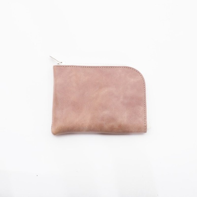 cow leather wallet （パパーヤ）11×8/小銭入れ/カード入れ/WS001 - 皮夾/長短夾/錢包 - 真皮 