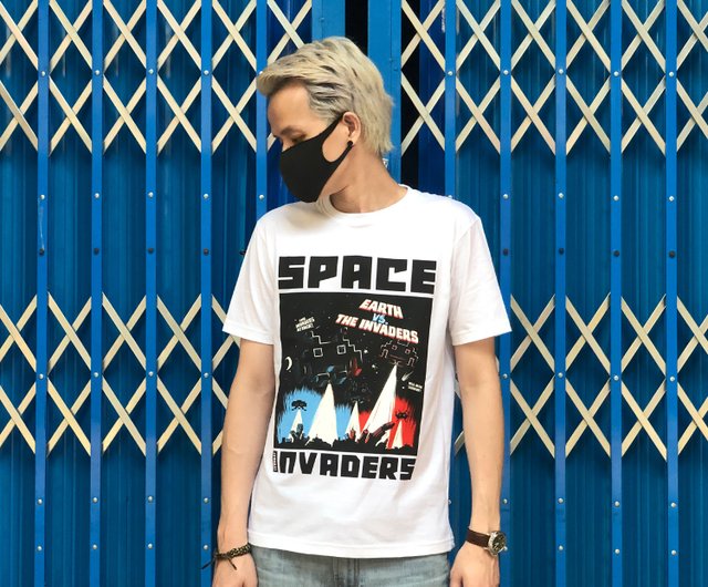 Space Invaders T-Shirt Cotton 100% (IA-111) - Shop IXOHOXI