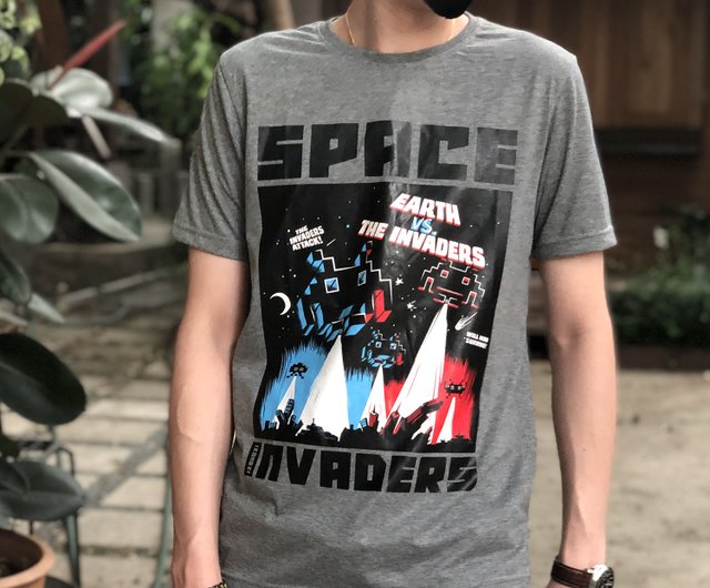 Space Invaders T-Shirt Cotton 100% (IA-111) - Shop IXOHOXI