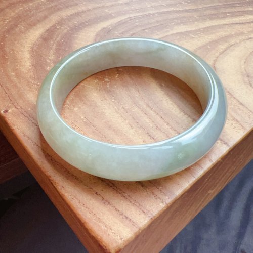 瓔珞珠寶盒 E.L.Jewelry Box 冰種飄黃綠翡翠手鐲 | 19圍 | 天然緬甸玉翡翠A貨 | 送禮