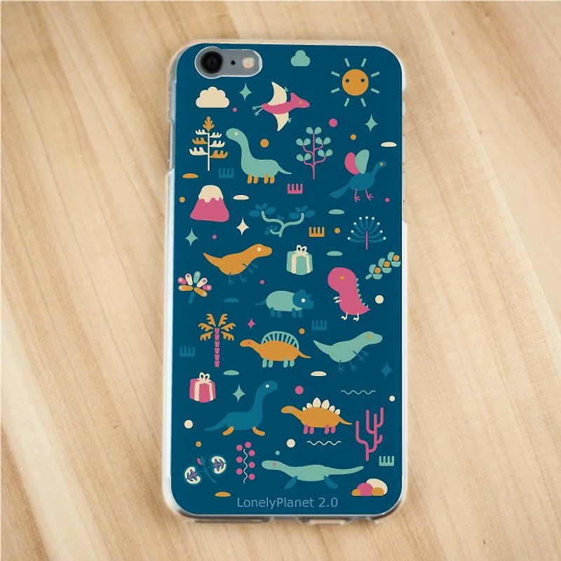 Lonely Planet 2.0 Mobile Shell - Dinosaurs Go to Market - Dark Blue (Custom) - Women's Watches - Plastic Black